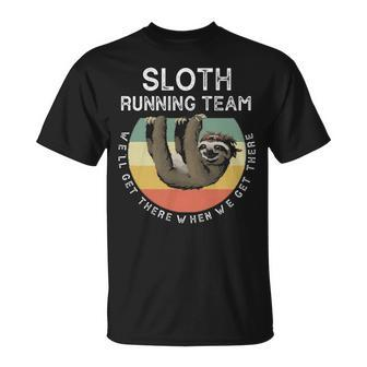 Quote's Sloth Running Team T-Shirt | Mazezy