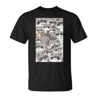 Raccoon Face Cute Pet Forest Animal T-Shirt - Monsterry CA