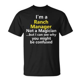 Ranch Manager Job Career Profession Occupation T-Shirt - Monsterry DE