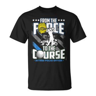 Retired Police Officer Golf Retirement T-Shirt - Monsterry AU