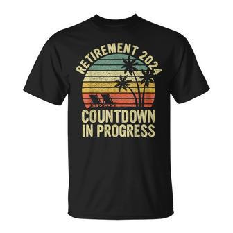 Retiring Retirement 2024 Countdown In Progress T-Shirt - Monsterry