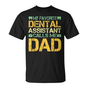 Retro Dentist Dad Father Dental Assistant Father’S Day T-Shirt - Monsterry UK