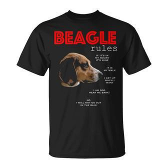 Rules For The Owner Of A Beagle T-Shirt | Mazezy
