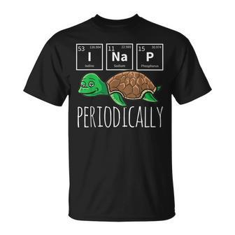 Science I Nap Periodic Table Meme Meh Sea Turtle T-Shirt - Monsterry