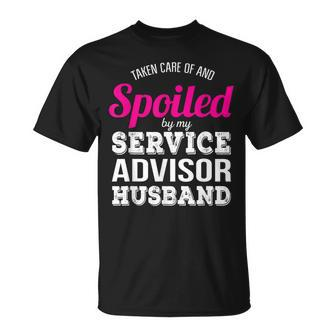 Service Advisor Wife Wedding Anniversary T-Shirt - Monsterry