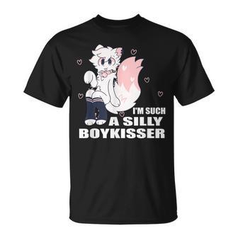 Silly Boy Kisser Meme Femboy Gay Pride Lgbtq T-Shirt - Monsterry DE