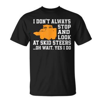 Skid-Sr Loader Driver Love Heavy Machinery T-Shirt - Monsterry