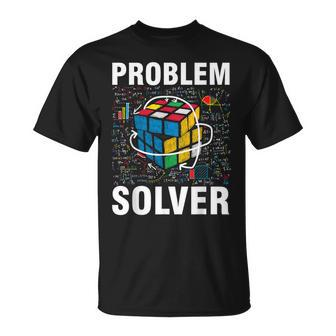 Speedcube Competitive Puzzle Boys Math Lover Cube T-Shirt - Monsterry