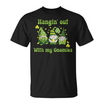 St Patrick's Day Hangin' Out With My Gnomies T-Shirt | Mazezy