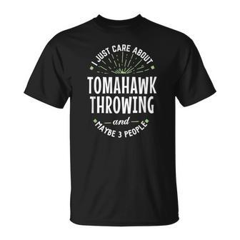 Tomahawk Throwing For Dad Fathers Day T-Shirt - Monsterry