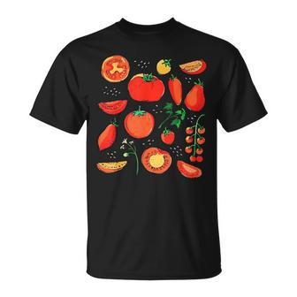 Tomato Pun Hand Draw Tomatoes Watercolor Summer Foodie T-Shirt - Monsterry