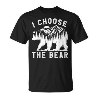 Trending I Choose The Bear 2024 Bear In The Camp T-Shirt - Monsterry