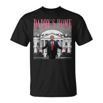 Trump Pink Daddys Home Trump 2024 T-Shirt - Seseable