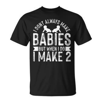 Twin Dad Fathers Day Twin Daddy T-Shirt - Monsterry AU