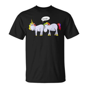Unicorn Stuck In The Butt T-Shirt - Monsterry