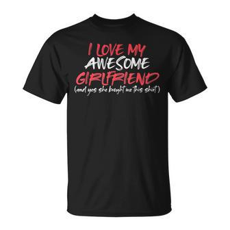 Valentines For Him Boyfriend I Love My Girlfriend T-Shirt - Seseable