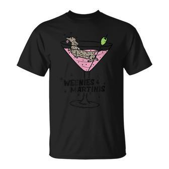 Weenies And Martinis Apparel T-Shirt - Monsterry