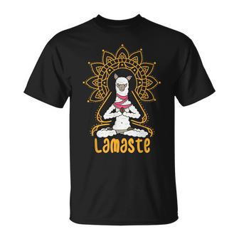 Yoga Llama Alpaca Yoga Lamaste T-Shirt - Thegiftio UK
