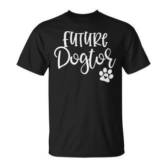Future Dogtor Dog Doctor Vet Medicine Student Girls T-Shirt - Monsterry UK