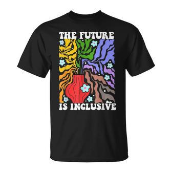 The Future Is Inclusive Lgbt Flag Human Rights Pride Month T-Shirt - Monsterry UK