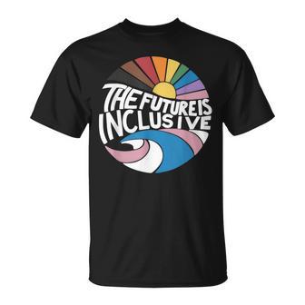 The Future Is Inclusive Lgbt Pride Month Flag Rainbow T-Shirt - Monsterry