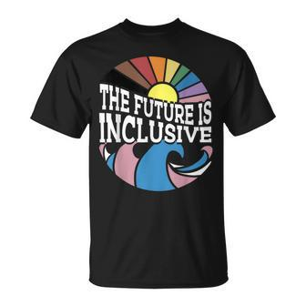 The Future Is Inclusive Lgbt Retro Gay Rights Pride Month T-Shirt - Monsterry UK