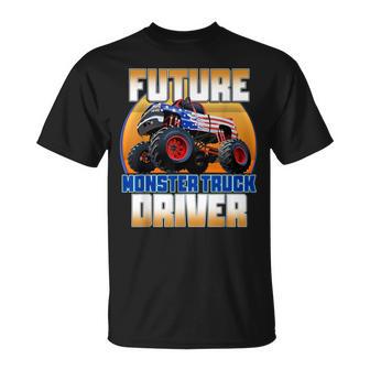 Future Monster Truck Driver Boy's Monster Truck T-Shirt - Monsterry