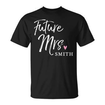 Future Mrs Smith Engagement Bride T-Shirt - Seseable
