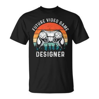 Future Video Game er Developer Gamer Programmer Retro T-Shirt - Monsterry DE