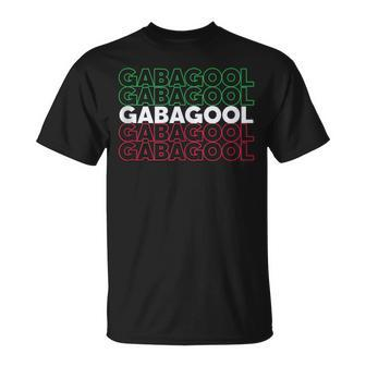 Gabagool X 5 Aka Capicola Italian Flag Colors Foodie T-Shirt - Monsterry CA