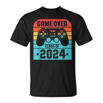 Game Over Class Of 2024 Students Graduation T-Shirt - Monsterry AU