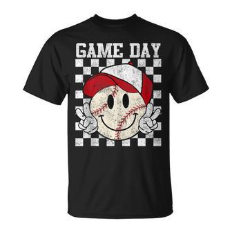 Game Day Vibes Girls Mother's Baseball Life T-Shirt - Seseable