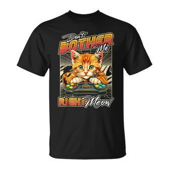 Gamer Cat Gaming Boys Video Game & Cat Lover T-Shirt - Thegiftio UK