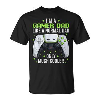 Gamer Dad Gaming Fathers Day Video Game Daddy T-Shirt - Monsterry