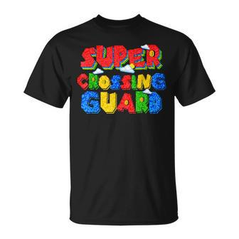 Gamer Super Crossing Guard School Staff Back To School T-Shirt - Monsterry