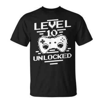 Gaming 10 Geburtstag Zocker 10 Jahre Gamer T-Shirt - Seseable