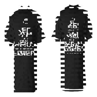 Gardezotre Calme Je Suis Un Ingénieur Officiel Diplômé De Saying T-Shirt - Cadeauxyz