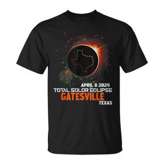 Gatesville Texas Total Solar Eclipse 2024 T-Shirt | Mazezy