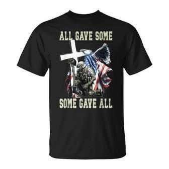All Gave Some Some Gave All Us Flag Soldier Memorial Day T-Shirt - Monsterry AU