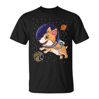Gay Bear Corgi In Space Gay Bear Pride Flag T-Shirt - Monsterry DE