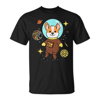 Gay Bear Corgi In Space Gay Bear Pride T-Shirt - Monsterry DE