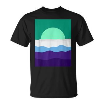 Gay Male Pride Horizon Vincian Sunset Subtle Lgbt Mlm T-Shirt - Monsterry AU