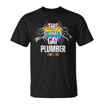 This Is What A Gay Plumber Looks Like Lgbt Pride T-Shirt - Monsterry AU