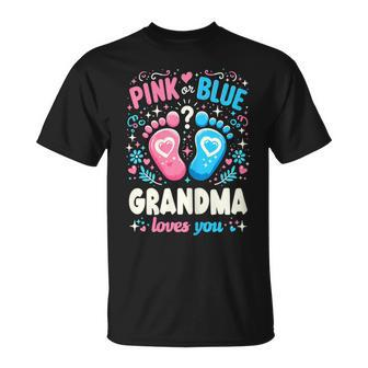 Gender Reveal Party Grandma Baby Announcement T-Shirt - Seseable