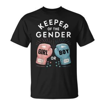 Gender Reveal Party Keeper Of Gender Boxing T-Shirt | Mazezy CA