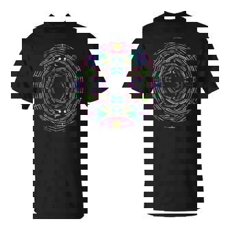 Geometric Shapes Colorful Circle Pattern Sacred Geometry T-Shirt - Thegiftio