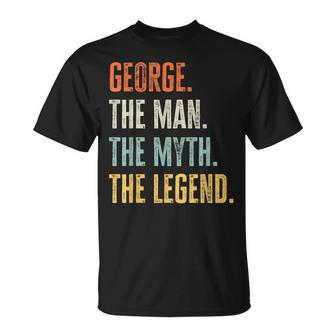 George Man Myth Legend Best Name George T-Shirt - Monsterry UK