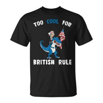 George Washington Cool For British Rule 4Th Of July Trex T-Shirt - Monsterry DE