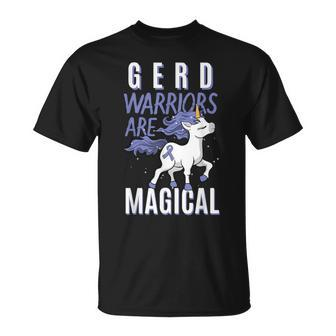 Gerd Warrior Gastroesophageal Reflux Disease Unicorn Lover T-Shirt - Monsterry