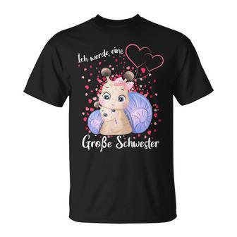 German Announcement Ich Werde Große Schwester S T-Shirt - Geschenkecke